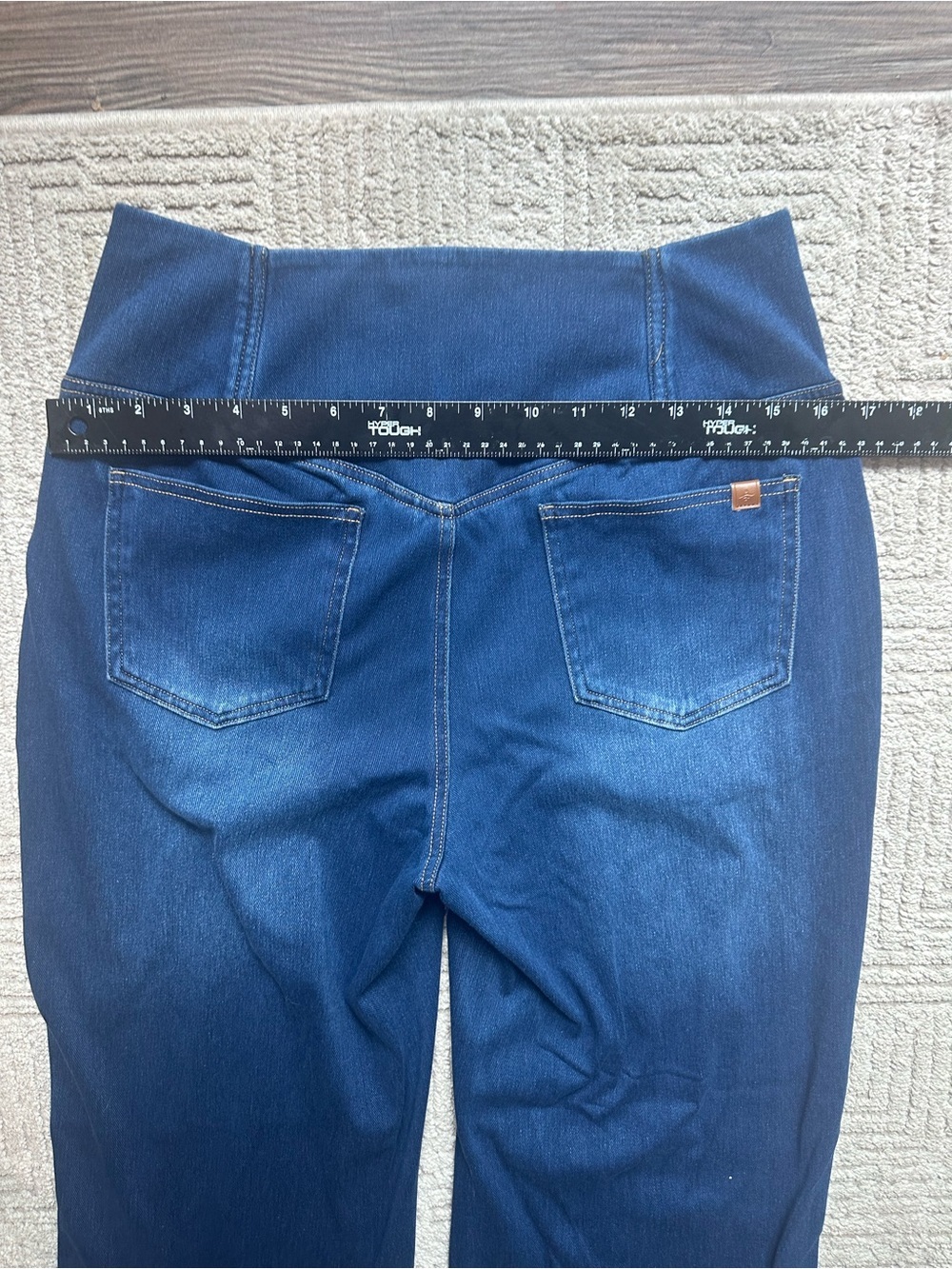 Halara Flex™ Crossover High Waisted Tummy Control Casual Straight Leg Jeans - Picture 14 of 16